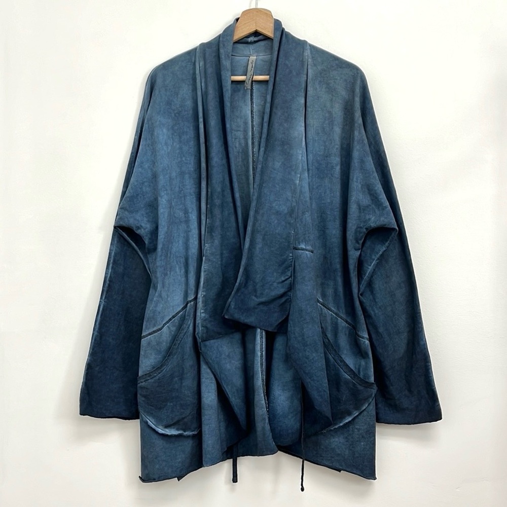 Elegant Blue Women's Cardigan - Picture 14 of 14